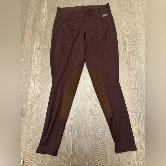 Kerrits Pants - KERRITS BROWN HORSEBACK RIDING LEGGINGS - Size Large SKU:557